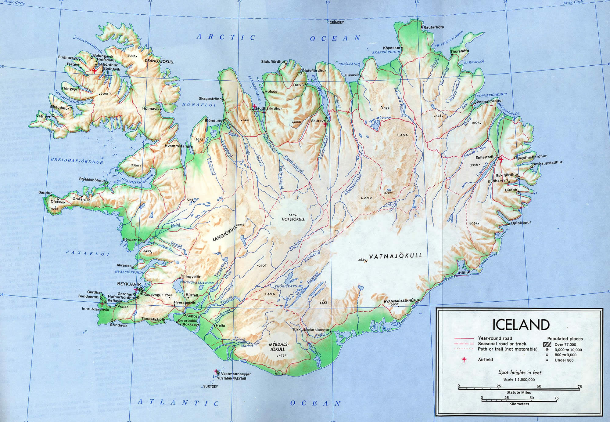 islande cartes